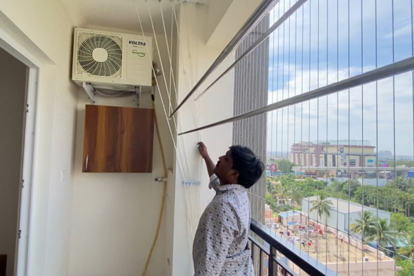 Pulley Cloth Hanger Installation